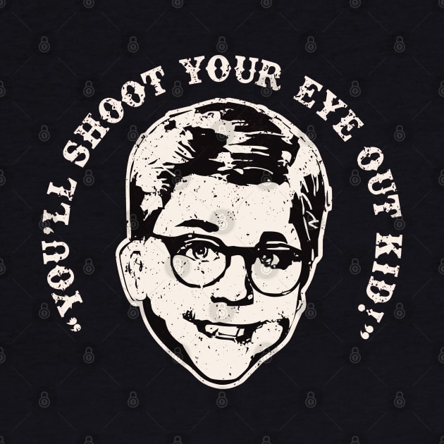 Ralphie You'll Shoot Your Eye Out Kid Christmas Story by Alema Art